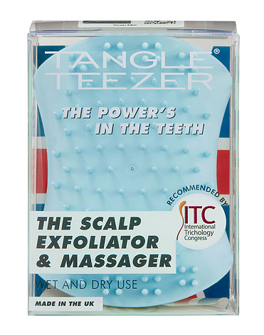 Щетка для массажа головы Tangle Teezer The Scalp Exfoliator and Massager Seafoam Blue 4